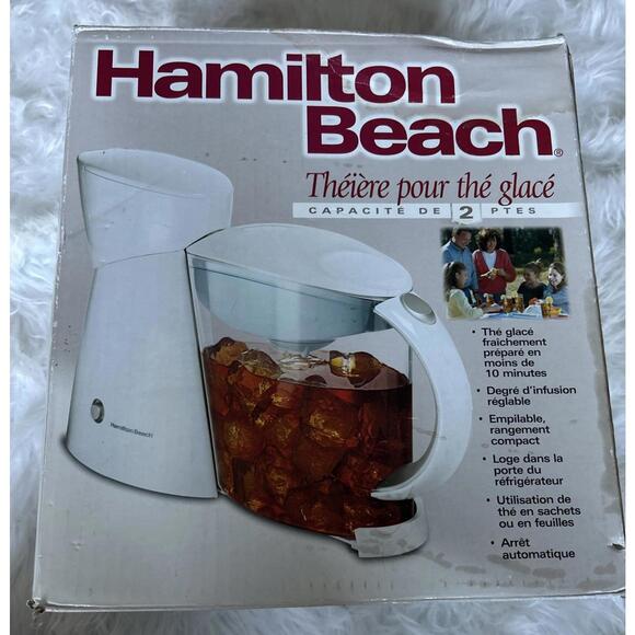 Hamilton Beach 2 QT Iced Tea Maker W/Auto Shut-Off Model 40911 Open Box New - Picture 3 of 10